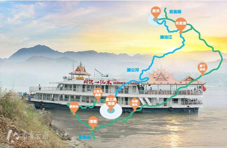 同饮一江水，一船游四国