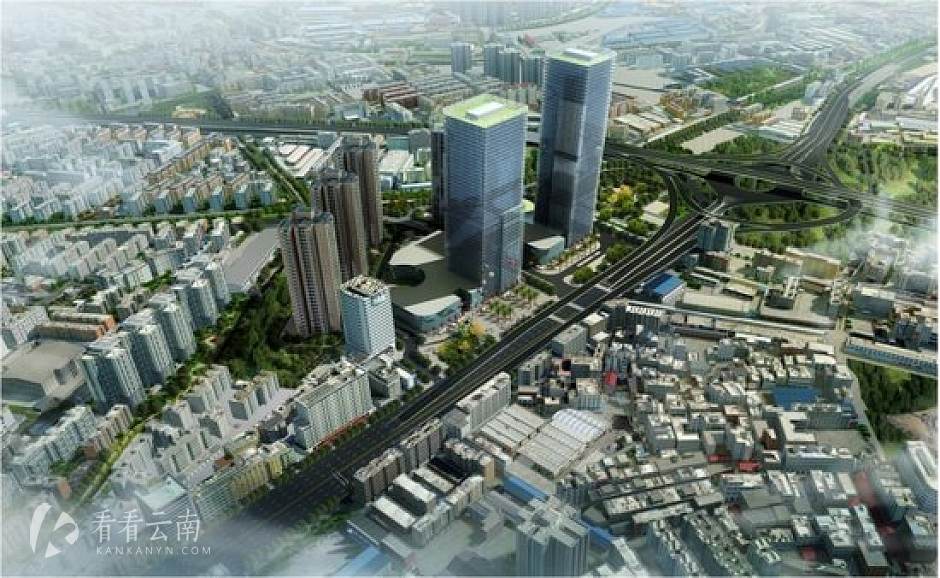 昆明综合交通国际枢纽项目效果图