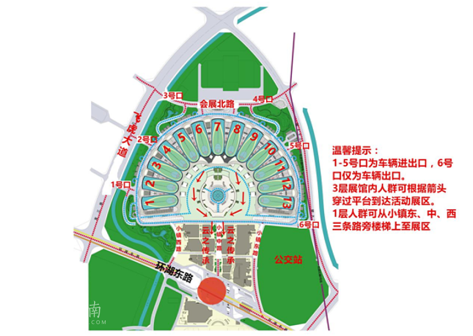 滇池会展中心旅游小镇云之传承精品展区线路图