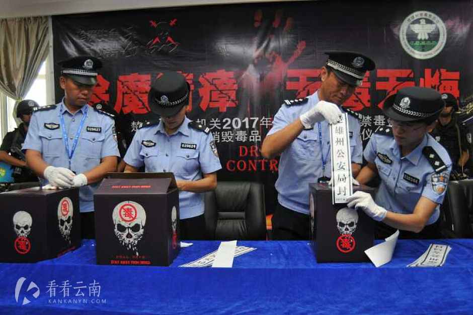 集中销毁毒品行动