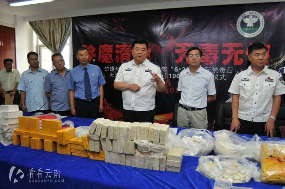 集中销毁毒品行动