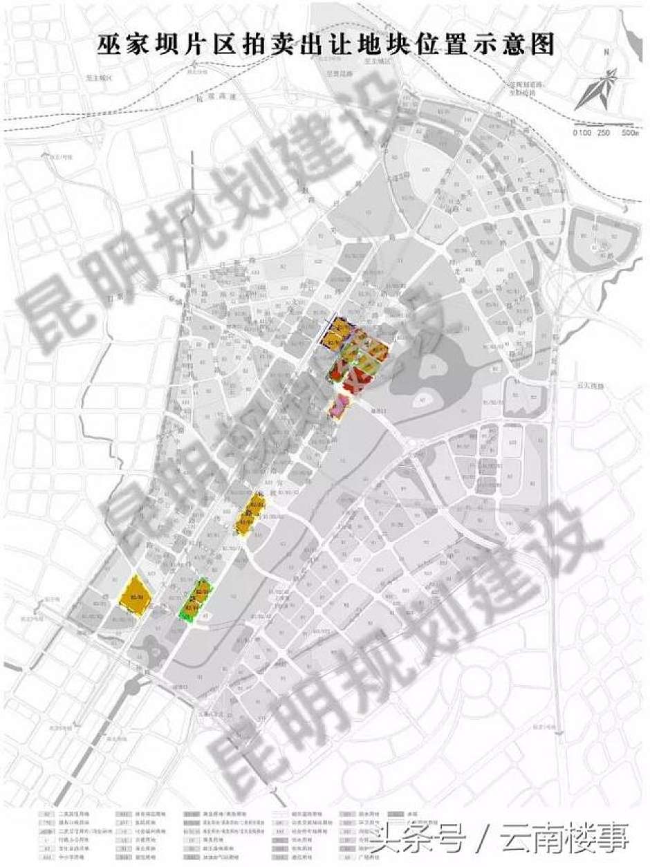 10月15日巫家坝片区出让地块区位