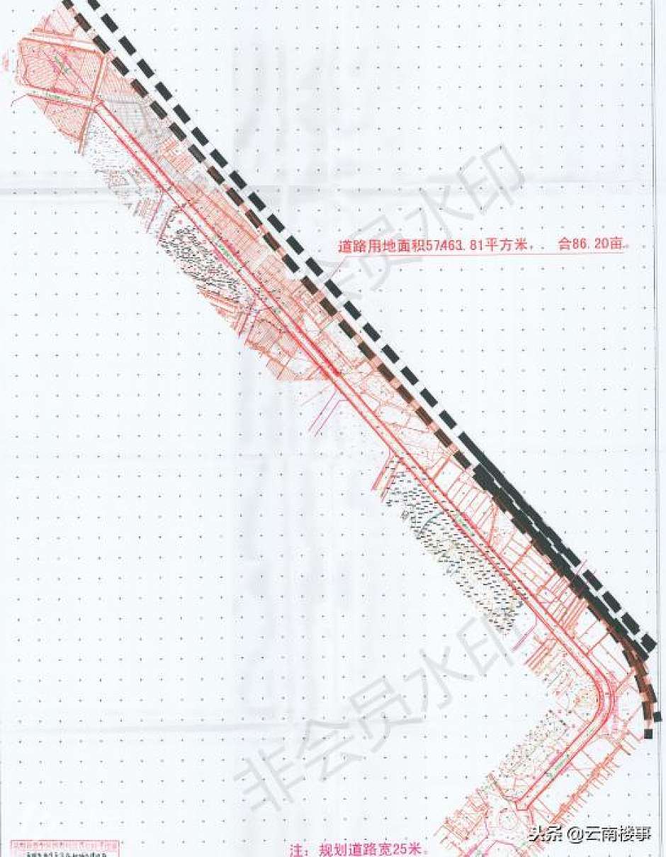 富昆路用地红线图