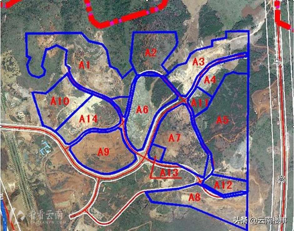 A6、A9号地块位置示意
