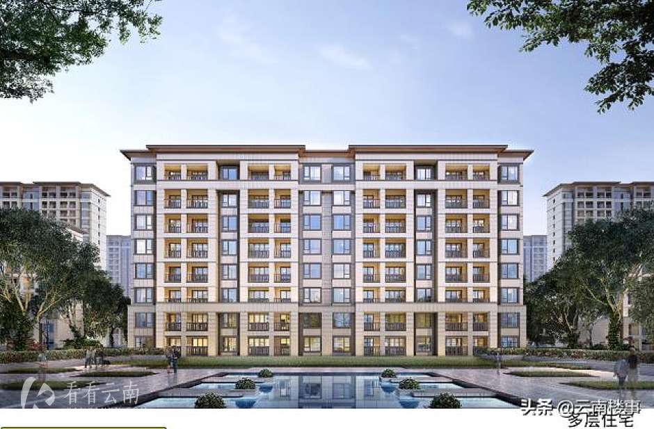 云谷小区项目6号地块多层住宅效果图