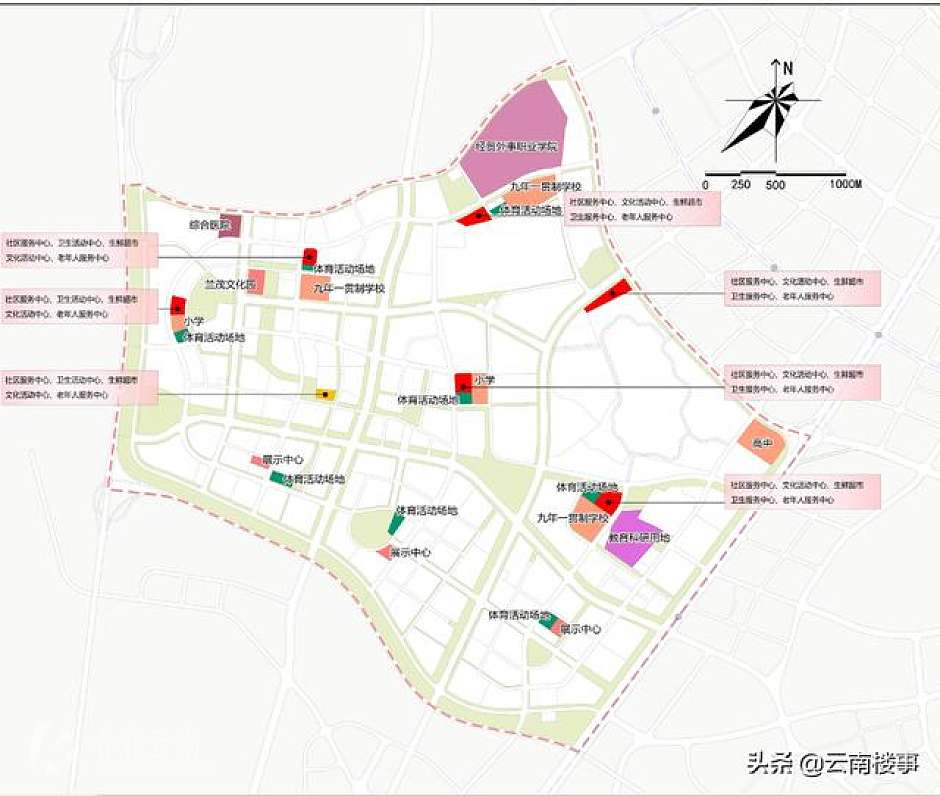 嵩明职教基地公共管理与公共服务用地规划