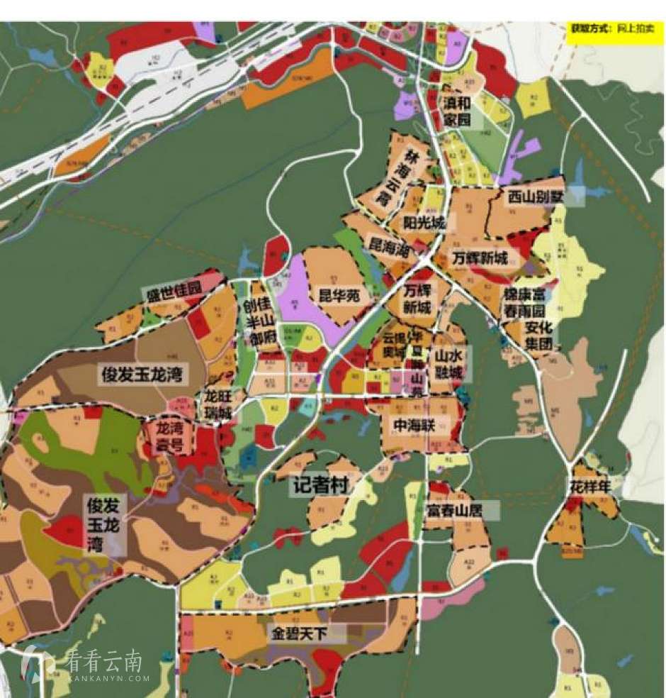 安宁,太平新城各楼盘分布图