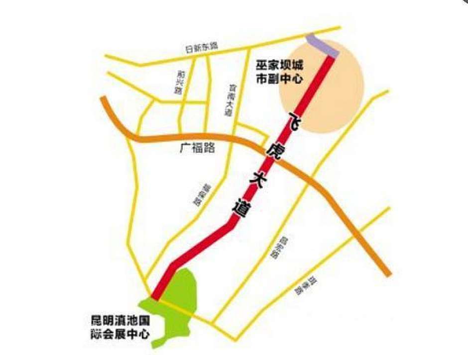 飞虎大道全线示意图