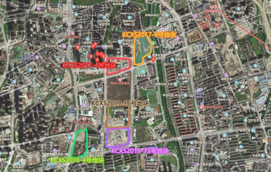 5个地块规划分布图