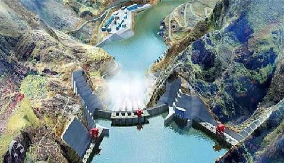 乌东德水电站效果图