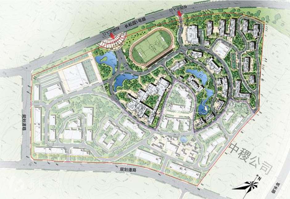 云南商务职业学院杨林校区二期建设项目平面图