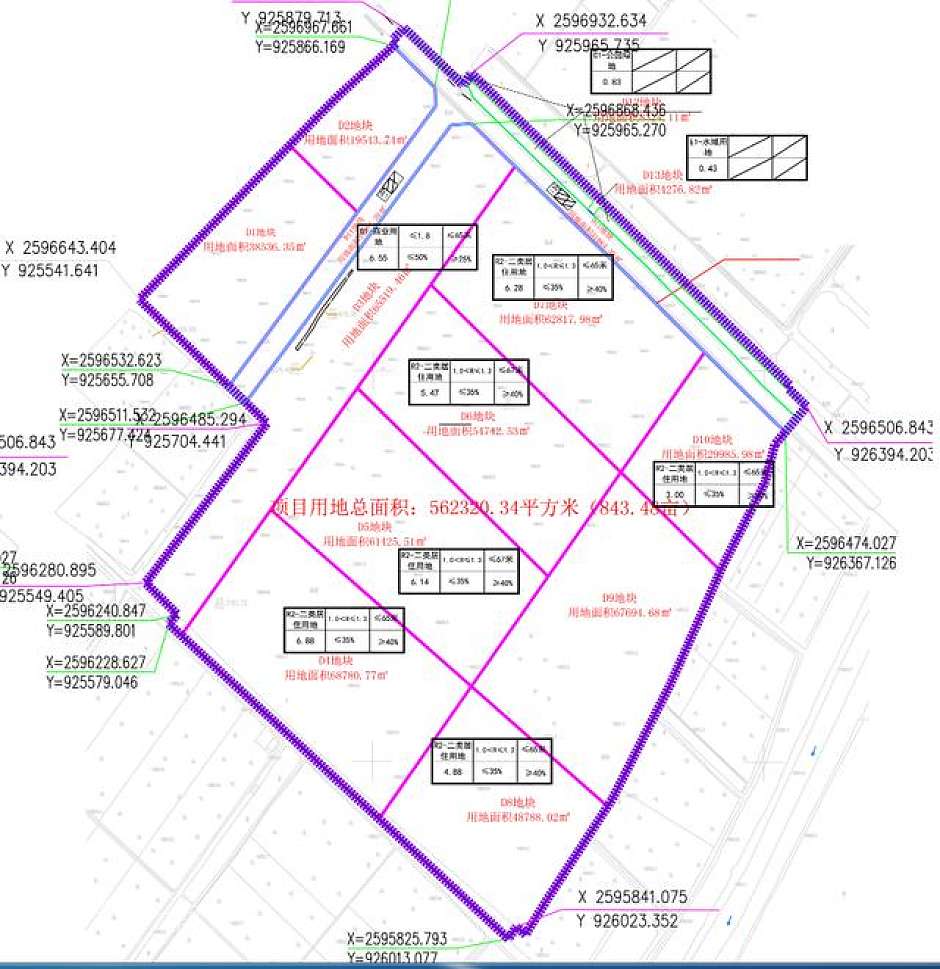 嘉丽泽组团变更规划条件附图