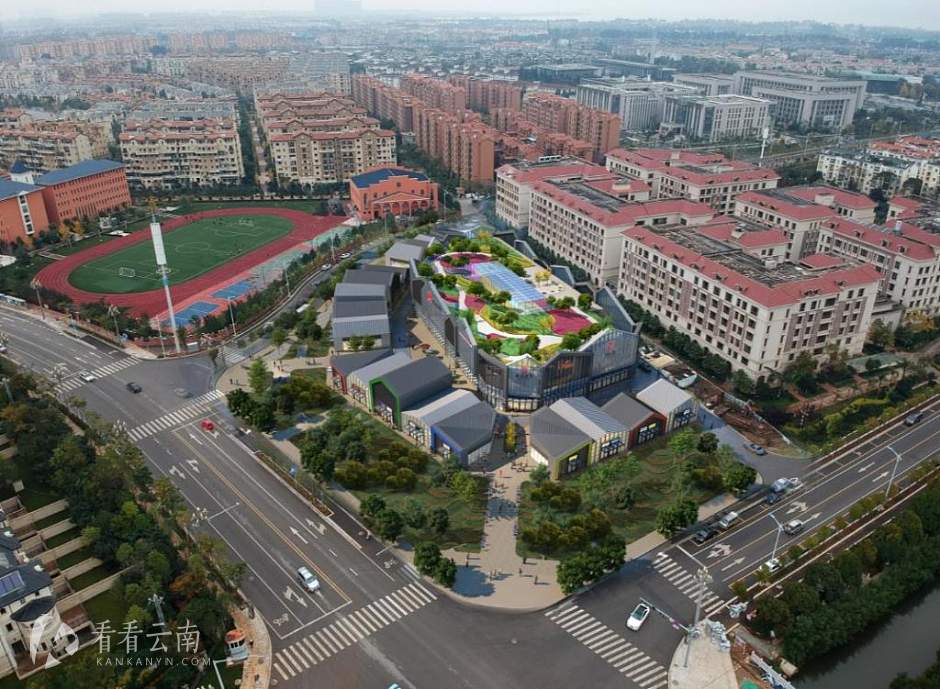 公园1903集贸商业中心项目实景鸟瞰示意图