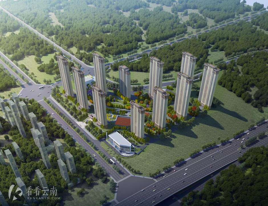 富康城紫悦台项目规划效果示意