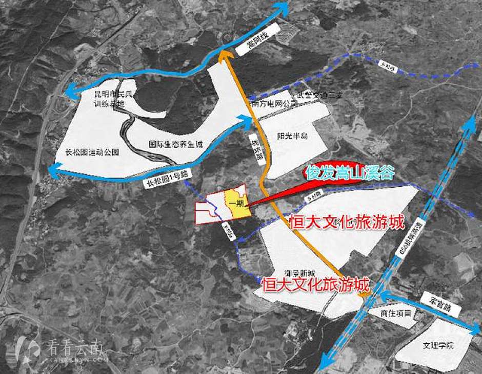 嵩明杨林职教园区项目布局图