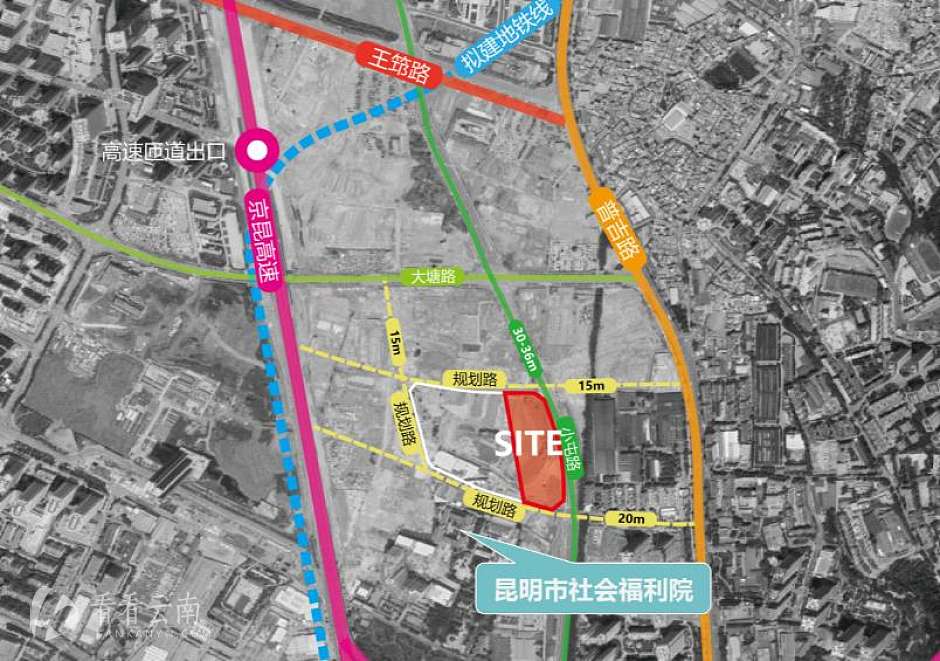 配建中学项目区位规划示意图