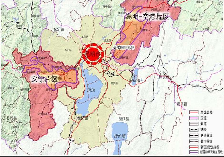 嵩明区位图