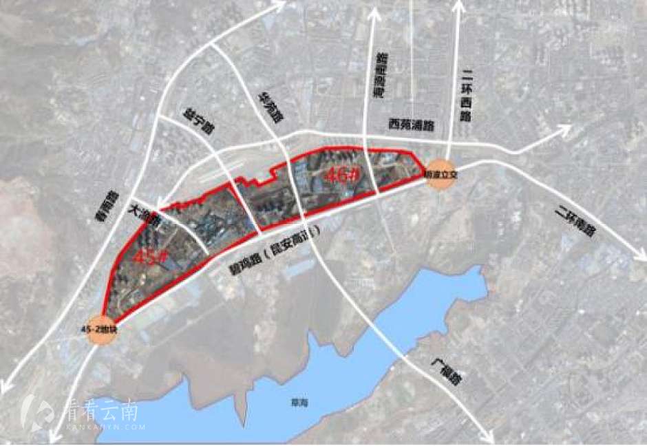 西山45、46号片区四至范围