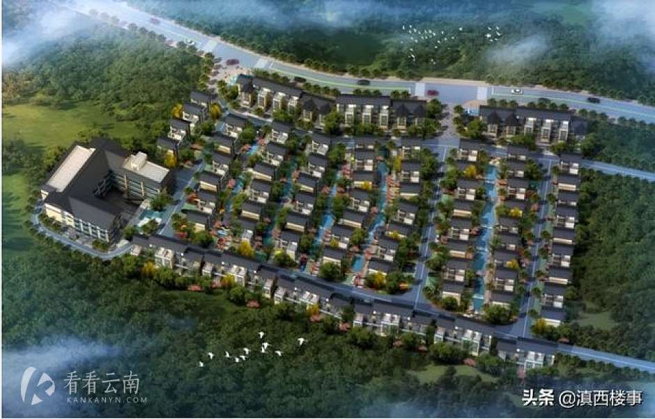 溪山语项目俯瞰效果图