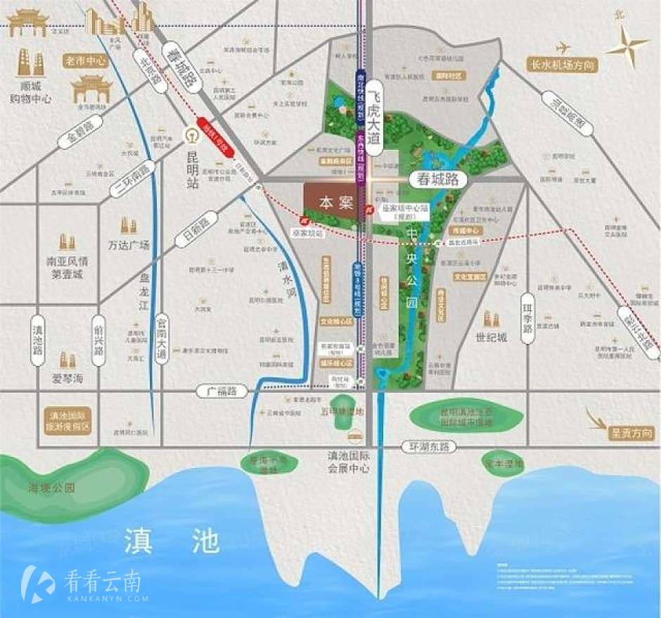 龙湖巫家坝项目区位图