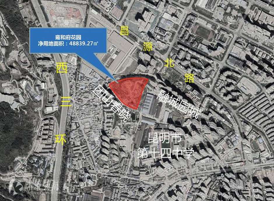 招商雍和府用地位置示意图