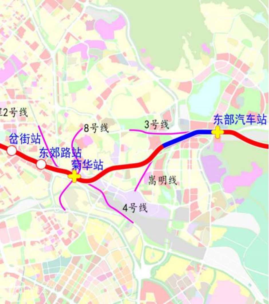 昆明6号线二期工程（官渡段）区位图