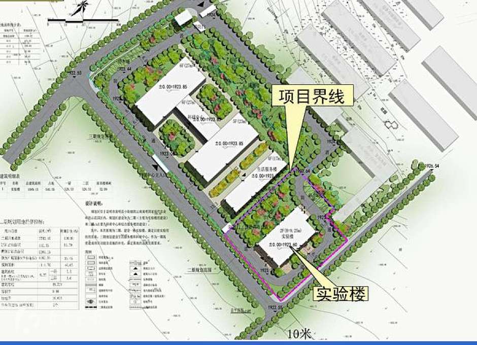 项目总平面图(分三期开发)