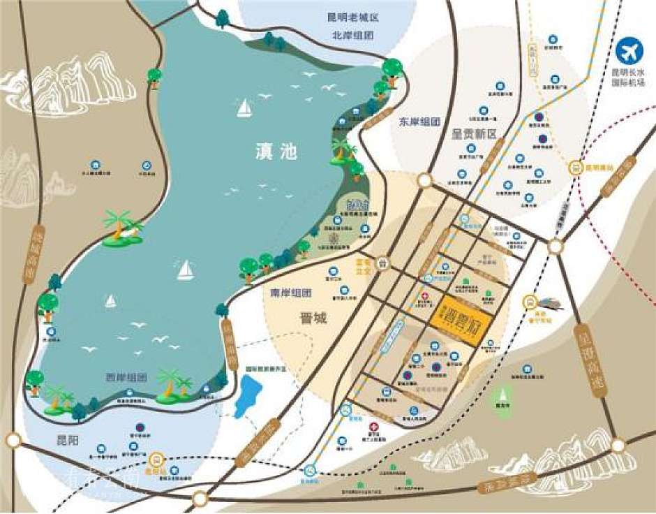 海伦堡·晋云府区位示意图