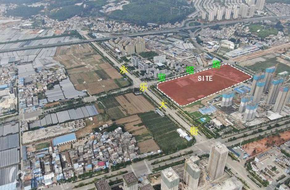 晋宁吾悦广场一号住宅地块位置示意图