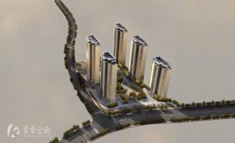 安宁连然观雅苑居住小区项目效果图