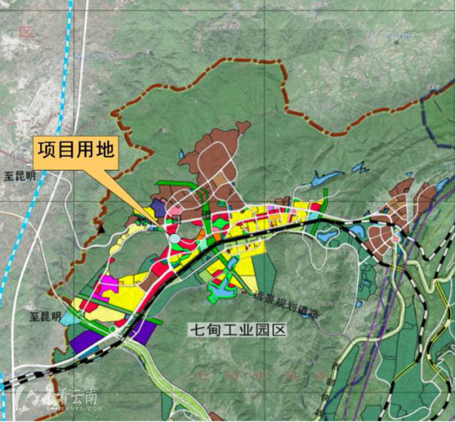 去年调规的锦绣山水项目区位图