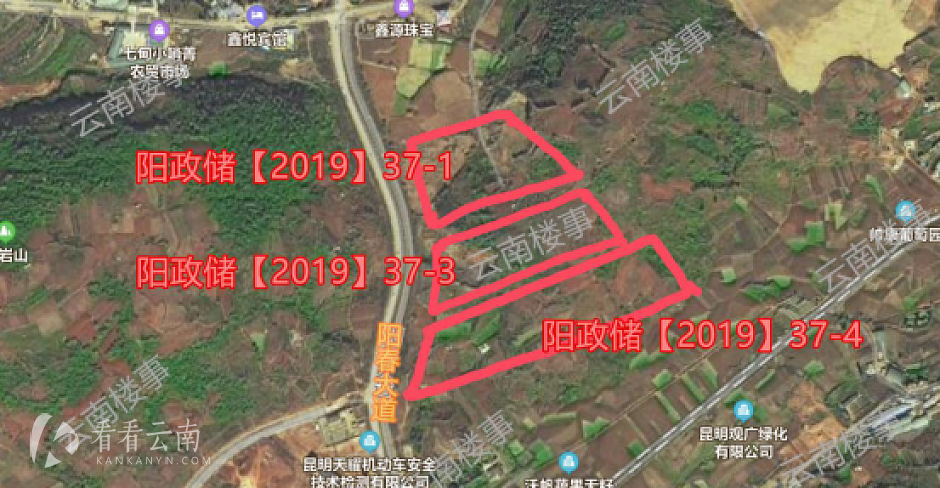3宗地块位置大致位置示意图
