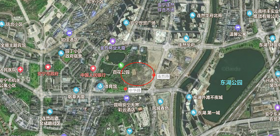安宁市人民广场大致位置