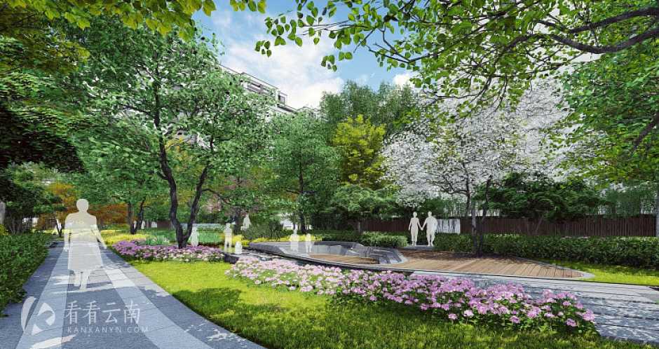 中庭园林效果图