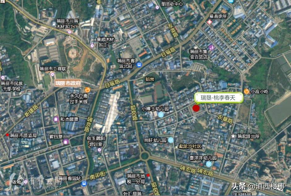 瑞丽市瑞垦-桃李春天建设项目区位图