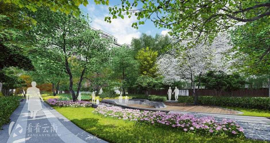 中庭园林效果图