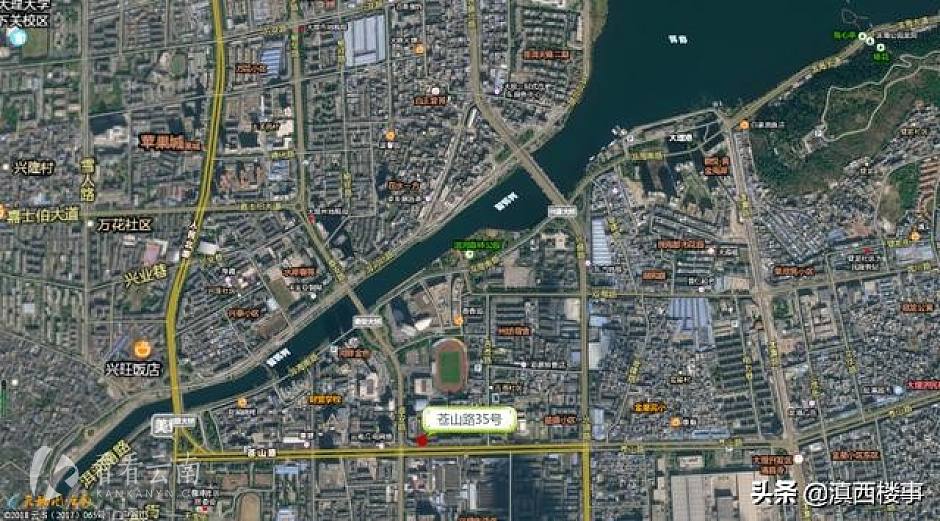 大理下关城苍山路35号商铺区位图