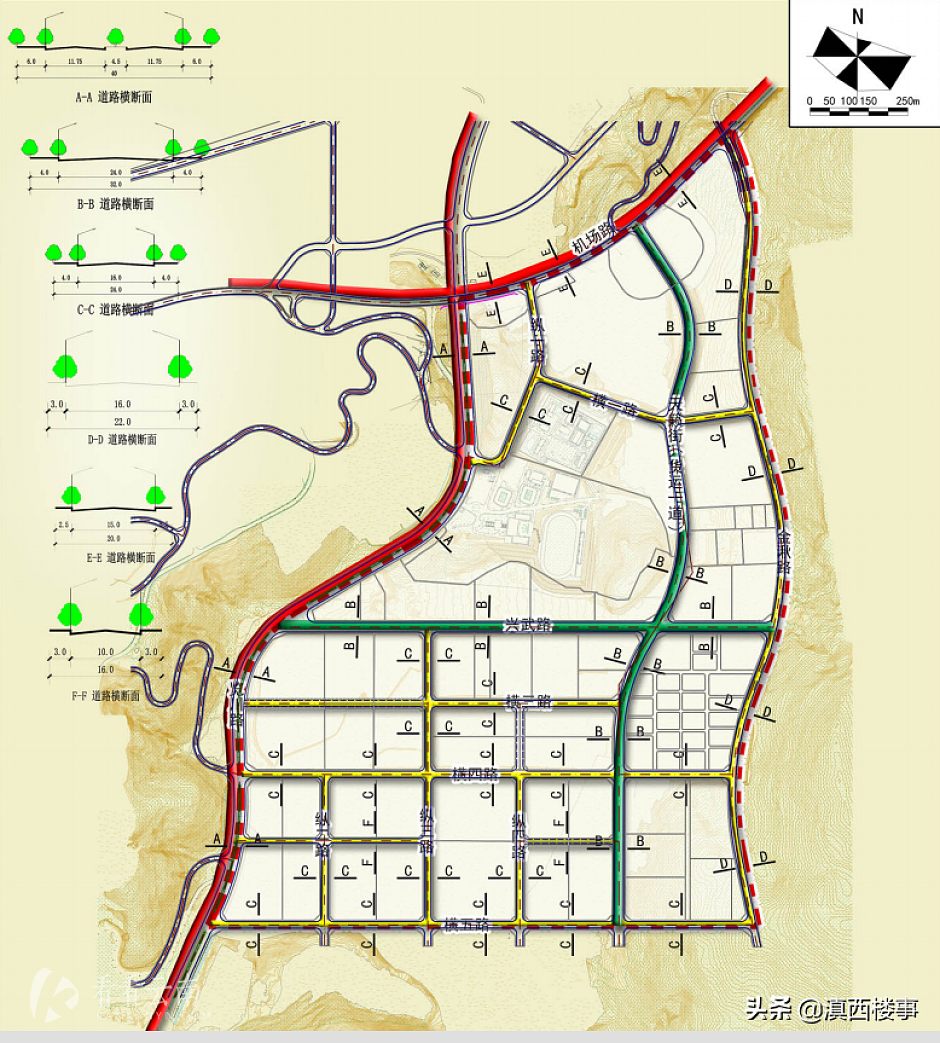 大理市上和物流产业园区道路交通规划图
