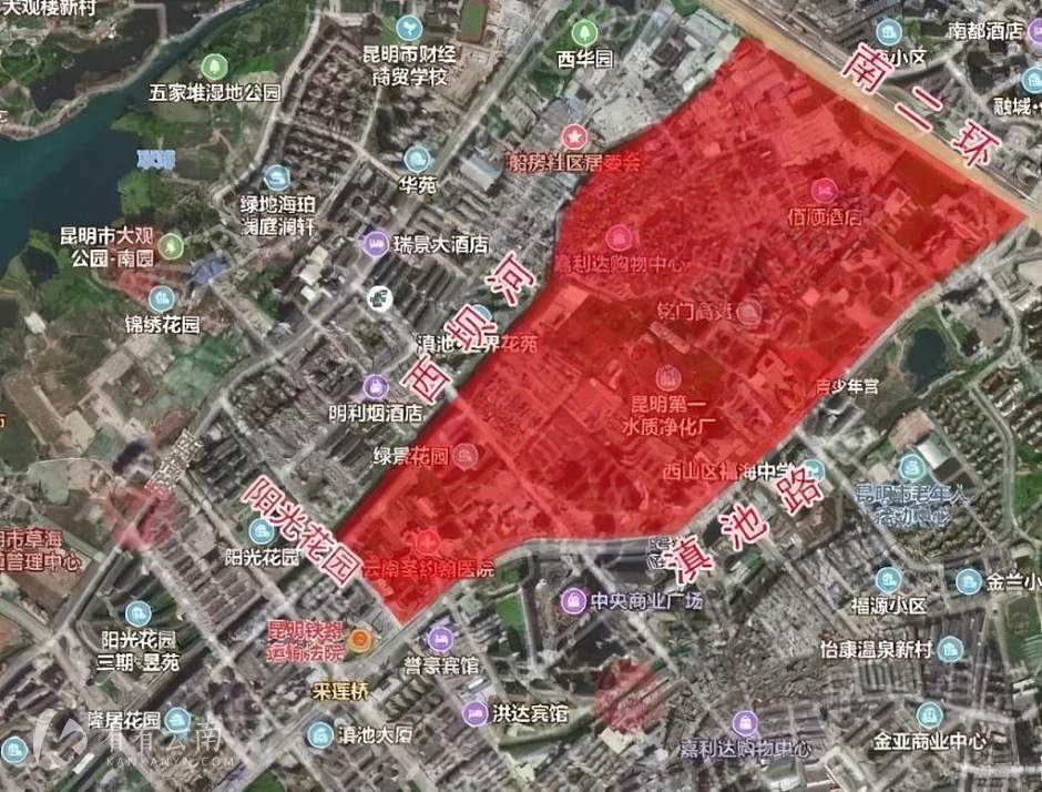 船房村大致范围示意