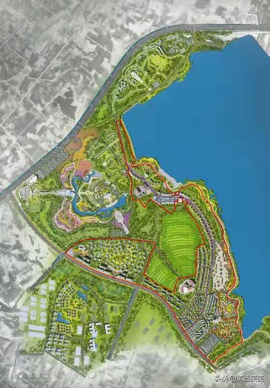 雅居乐泸西鹿梨山温泉度假区项目布局图
