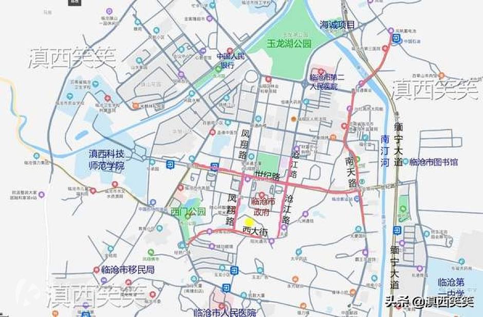 中骏拿下临翔区土地所处区位（黄色部分）