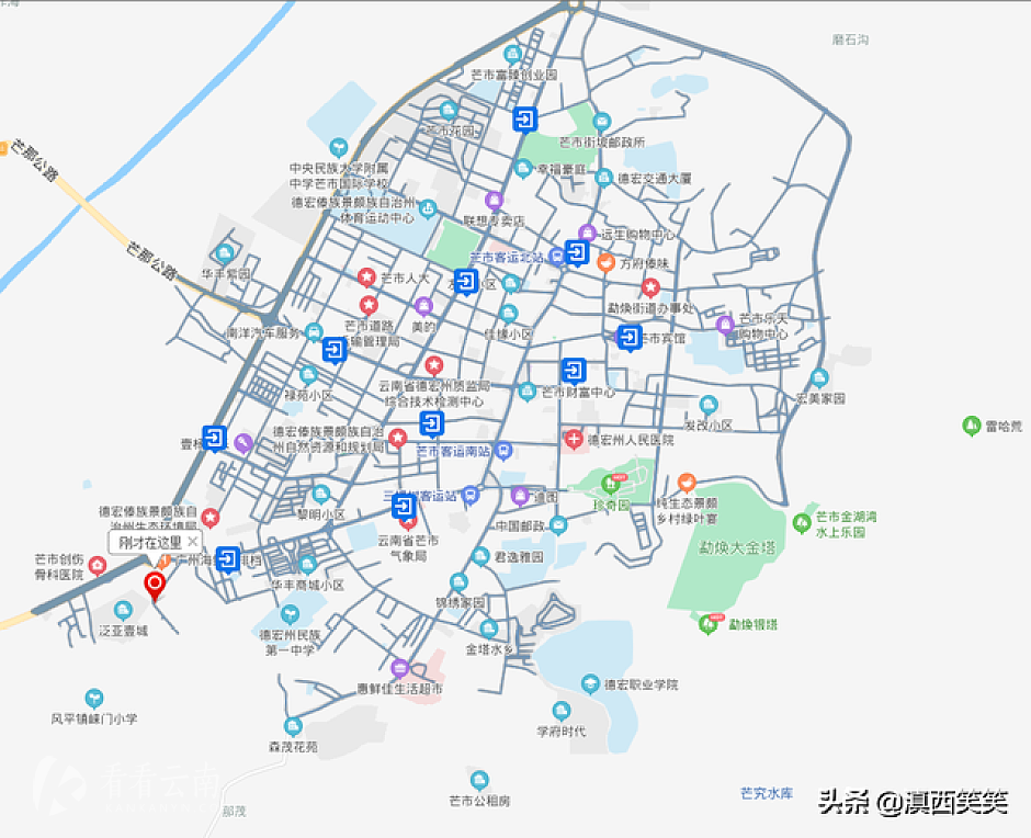 芒市地图位置图片