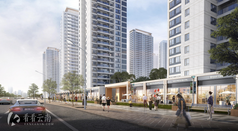 华融府翰学苑建筑立面效果图