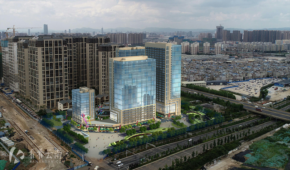 恒大广场鸟瞰图