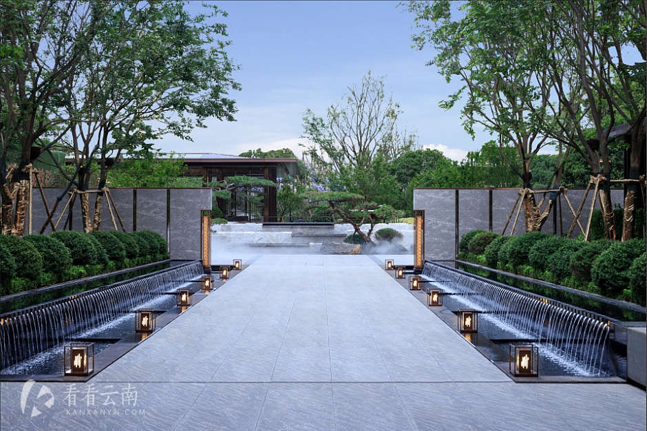 锦粼天序示范区实拍图