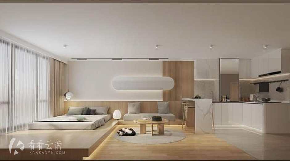 三千时光建面约40-52㎡双钥匙loft 样板间实拍图