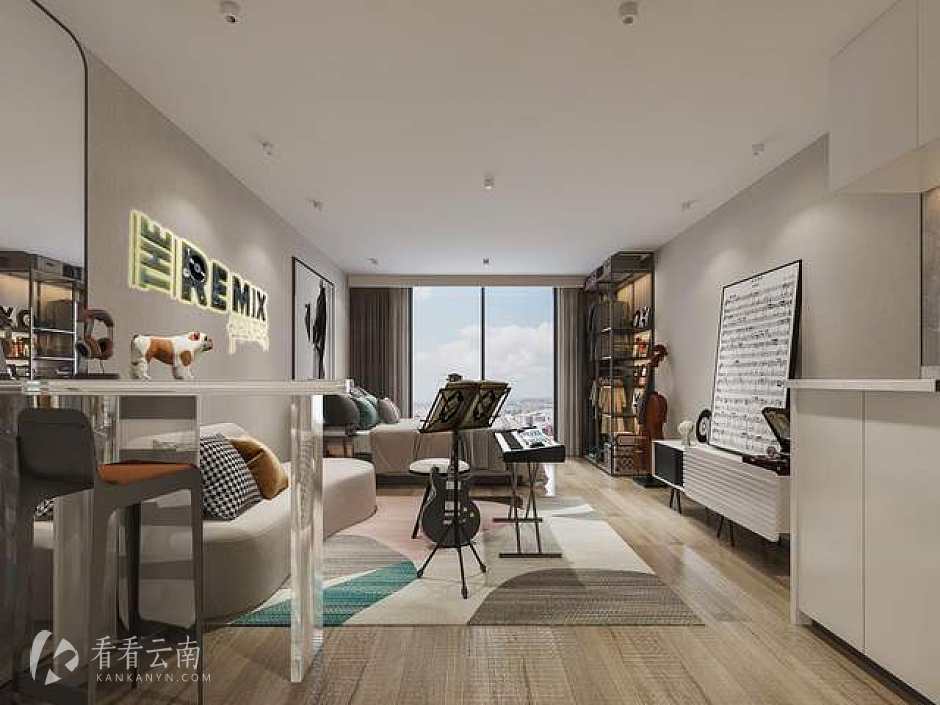 三千时光建面约40-52㎡双钥匙loft 样板间实拍图