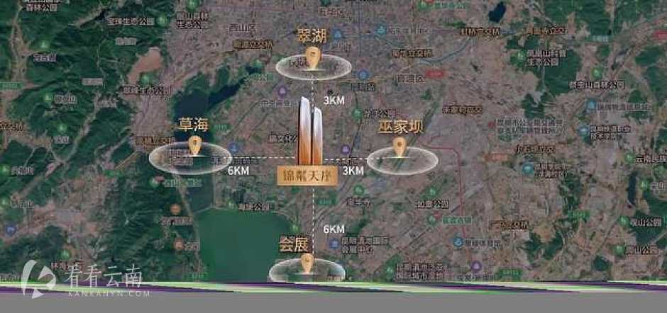 锦粼天序 区位图