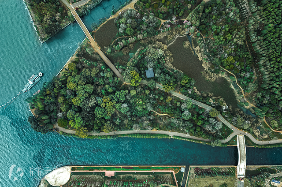 度假区航拍实景图