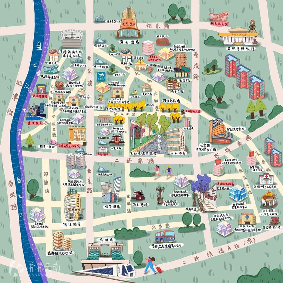 悠游太和手绘线路图